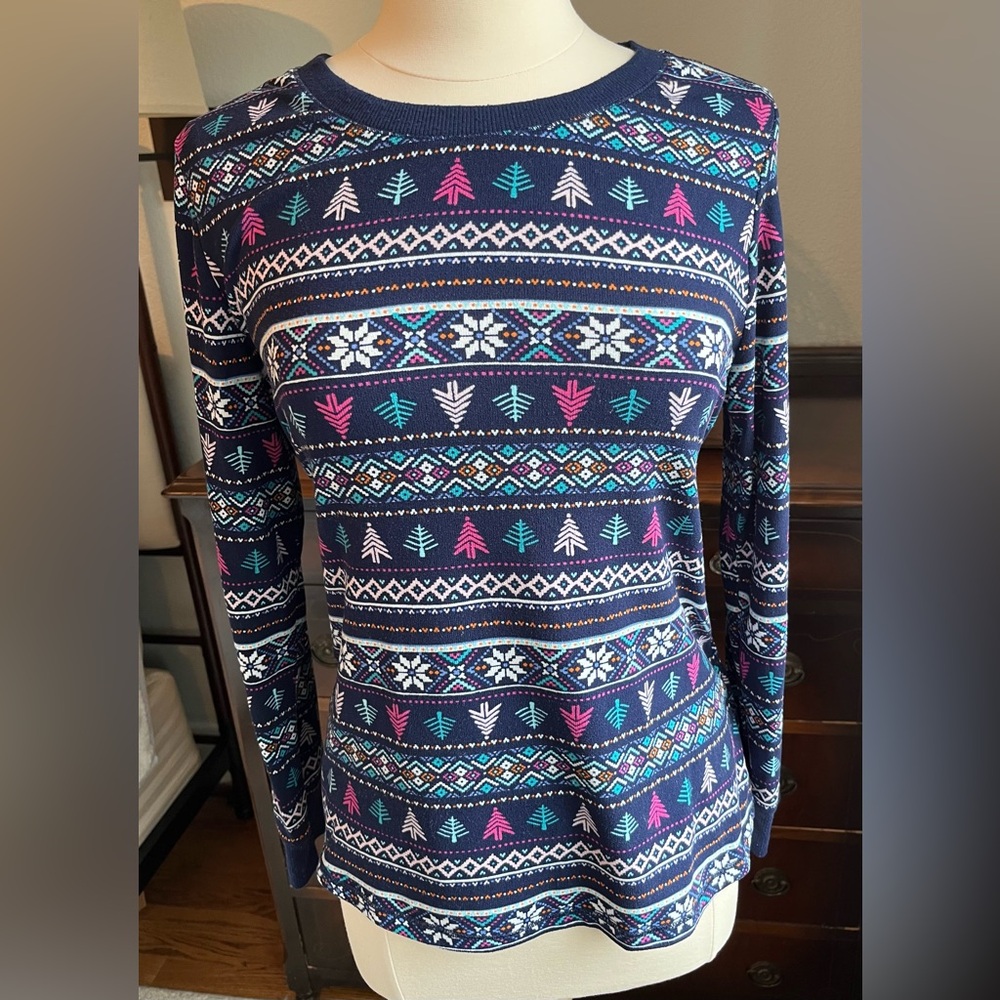 Jane and Bleecker Navy Winter Pajama Set